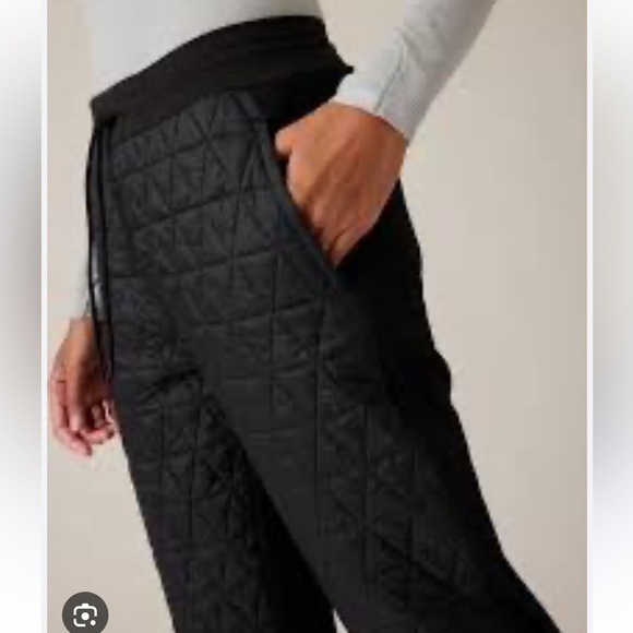 Athleta Solstice Jogger Apres Ski Jogger Quilted Black Size 10 - Picture 6 of 7